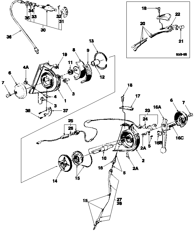 07P01 SELECT-O-SPEED - CONTROL SELECTOR ASSEMBLY & RELATED PARTS - 2000, 3000, 4000