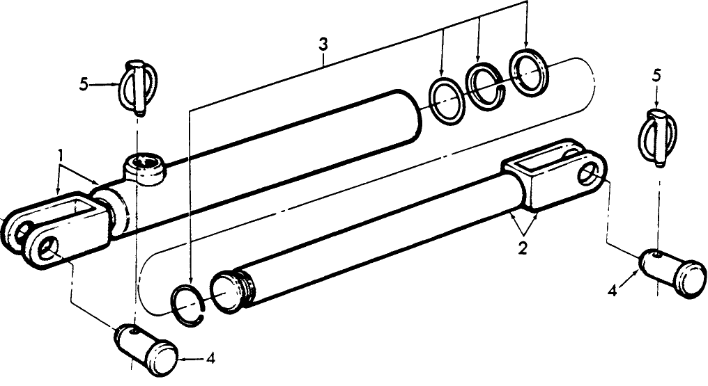 17C02 HYDRAULIC REMOTE CONTROL CYLINDER ASSEMBLY, 2500 PSI, (U.S.) (ACCESSORY)