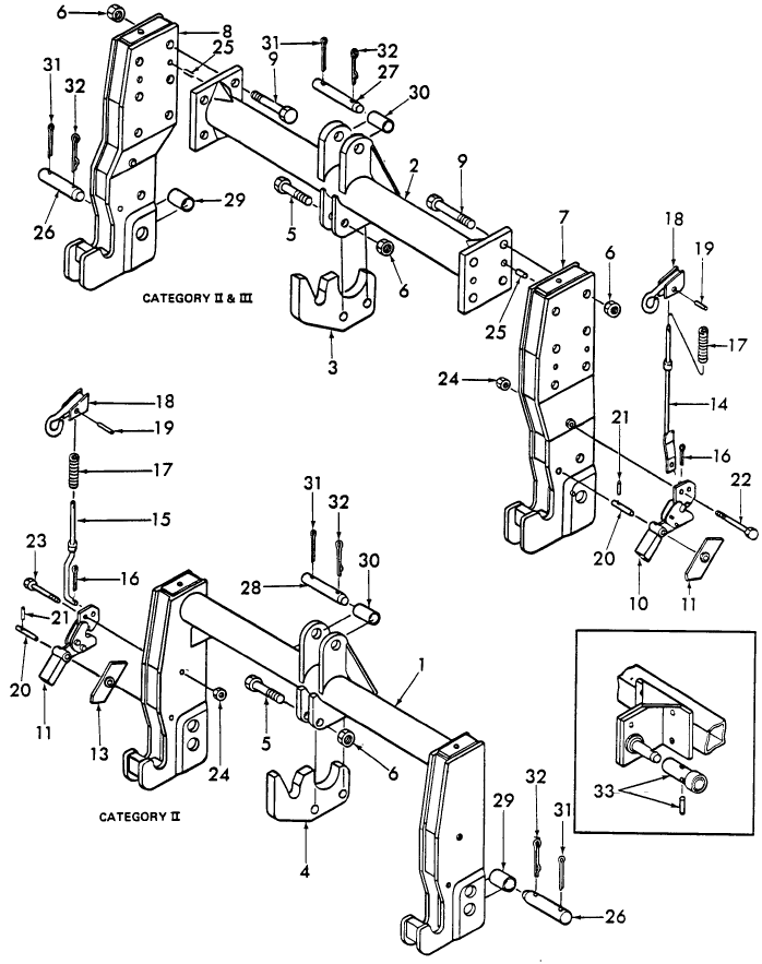 05M01 QUICK ATTACH HITCH - SERIES 796, NHNA