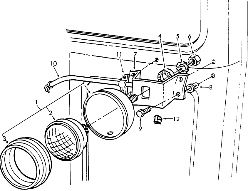 11C03(A) HEADLAMP ASSEMBLY, W/CAB, NHNA - 2600, 3600, 4600, 5600, 6600, 7600, 231, 531