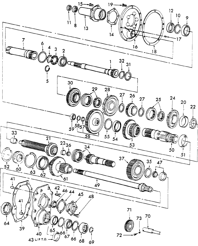 07C03 DUAL RANGE 8 SPEED TRANSMISSION - GEARS & RELATED PARTS - 231, 233, 333, 335, 531, 2600, 3600