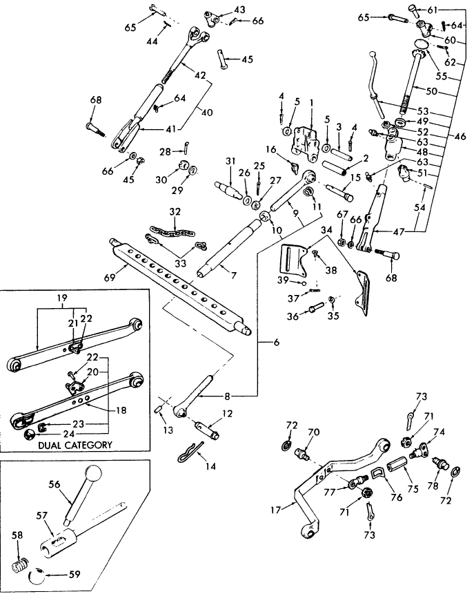 05D02 HYDRAULIC LIFT LINKAGE - 2610V, 3610V