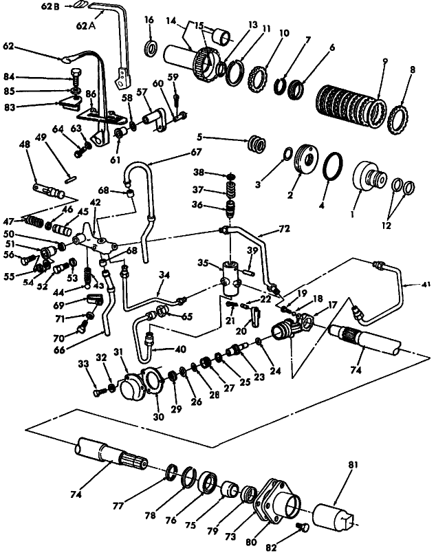 07E03 INDEPENDENT POWER TAKE-OFF ASSEMBLY - 2810, 2910, 3910, 4110, 4610, 335