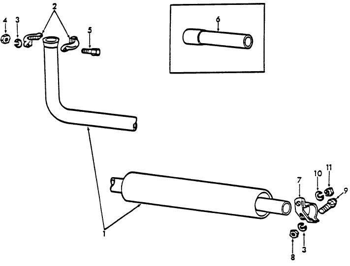 06D01 MUFFLER ASSEMBLY & RELATED PARTS - 9N, 2N, 8N