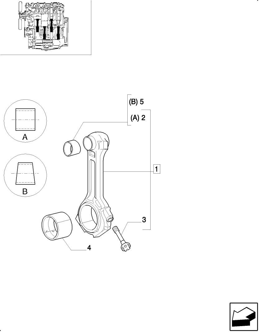 0.08.1/1 EMISSIONIZED ENGINE, CONNECTING ROD