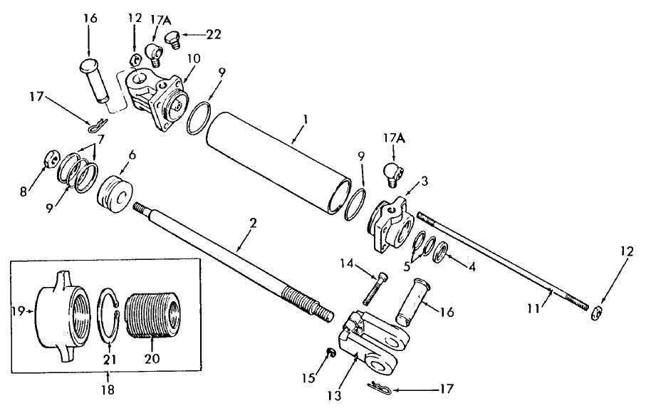 17C02 HYDRAULIC REMOTE CONTROL CYLINDER ASSEMBLY, ACCESSORY