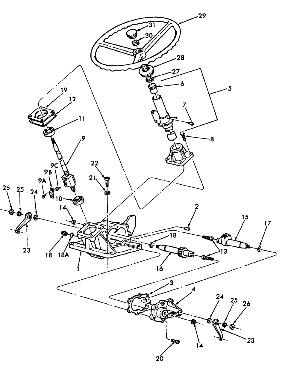 03B05 STEERING GEAR ASSEMBLY, MANUAL W/L CAB