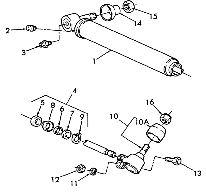 03D01 POWER STEERING CYLINDER ASSEMBLY & RELATED PARTS (81/1-86)