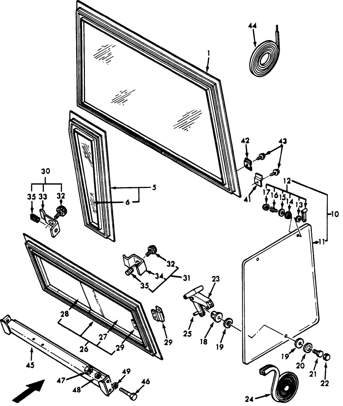 15B09 WINDOWS - LOW PROFILE CAB