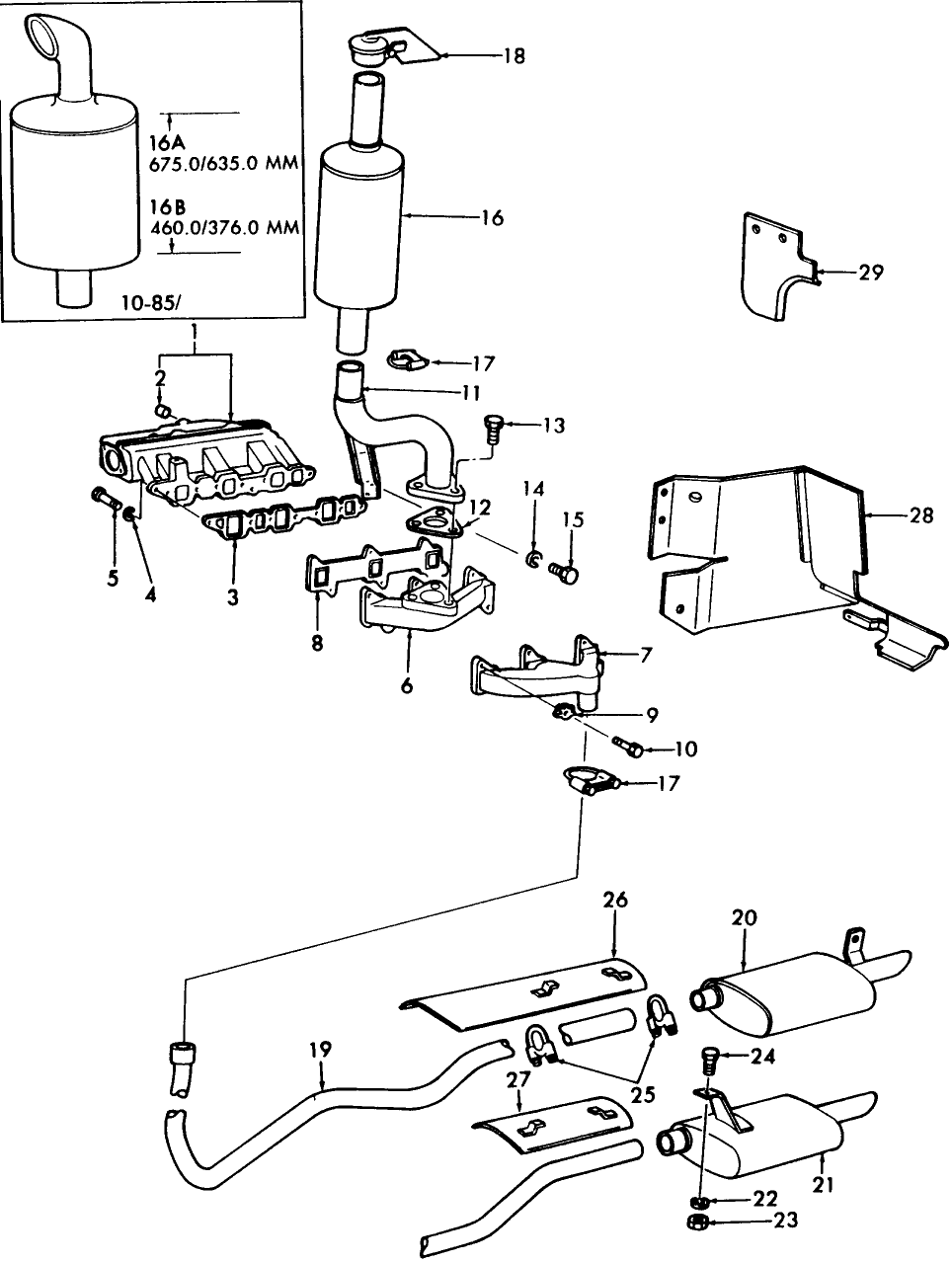 06E01 MANIFOLD & EXHAUST SYSTEM, GASOLINE