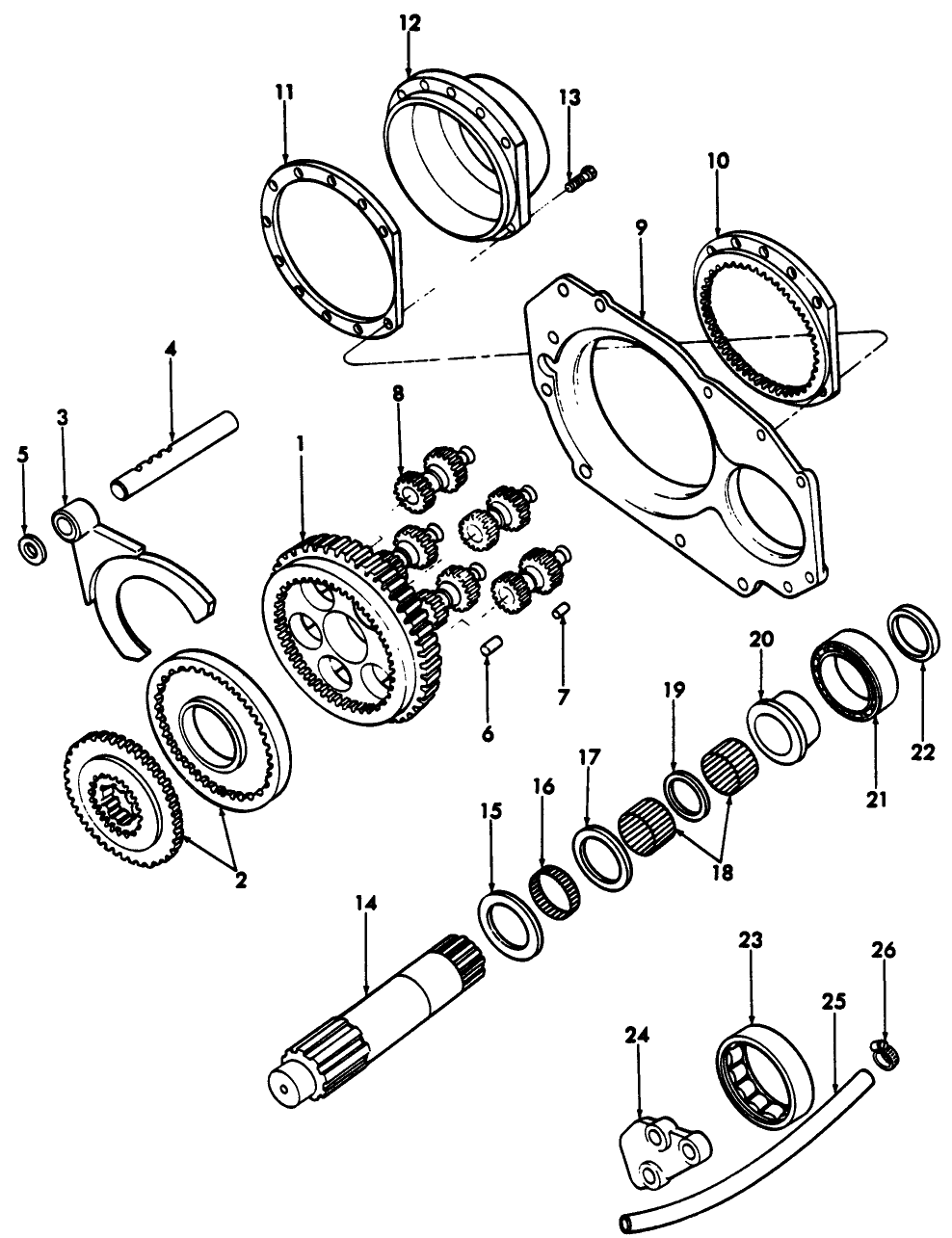 07G02 REDUCTION GEAR BOX ASSEMBLY, L/SYNCROMESH TRANSMISSION