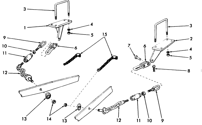 05D05 EXTERNAL LIFT CHECK CHAIN, (ACCESSORY), (NH-E) - 3910, 4110, 4610