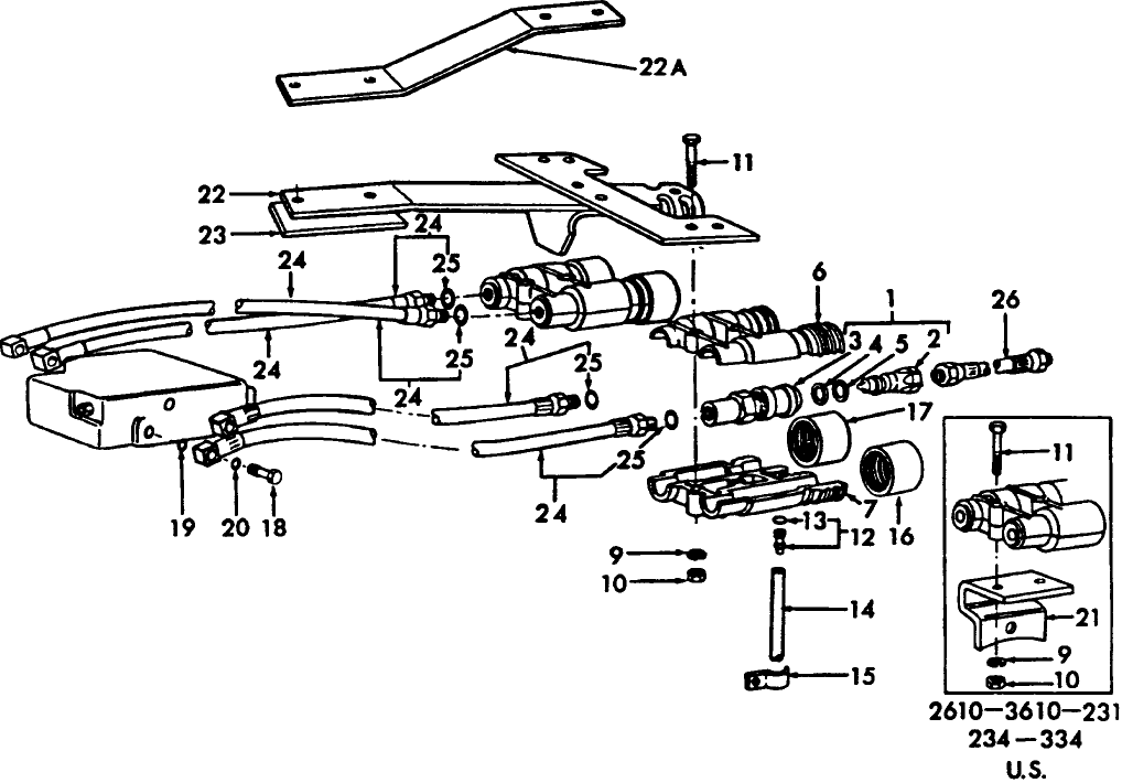 05H04 DOUBLE ACTING REMOTE CYLINDER COUPLING KITS (ACCESSORY)