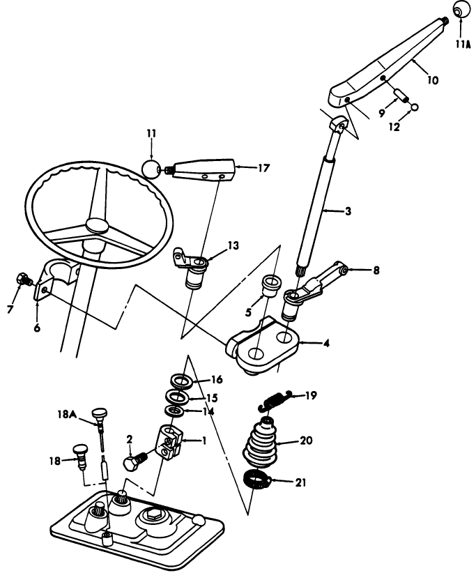 07C03 COLUMN MOUNTED GEAR SHIFT (81/4-83)