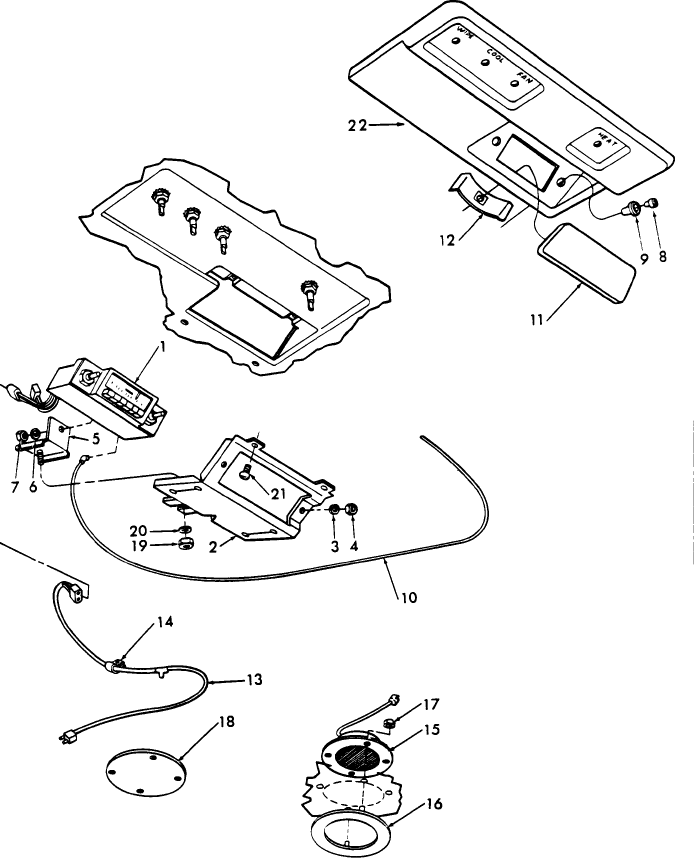 17J01 RADIO & RELATED PARTS - CAB MOUNTED (U.S.)