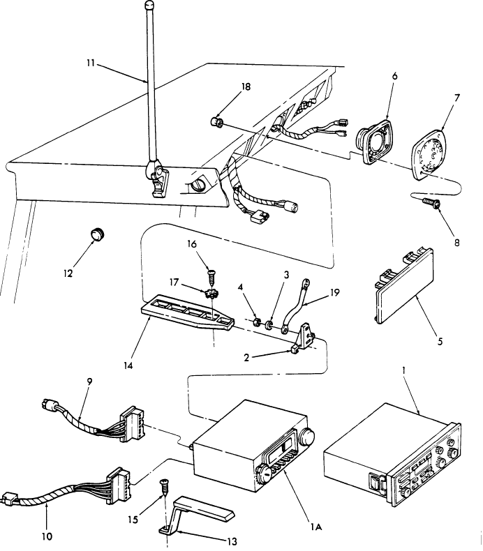 17J02 RADIO & RELATED PARTS - W/LP CAB (2-86/-)