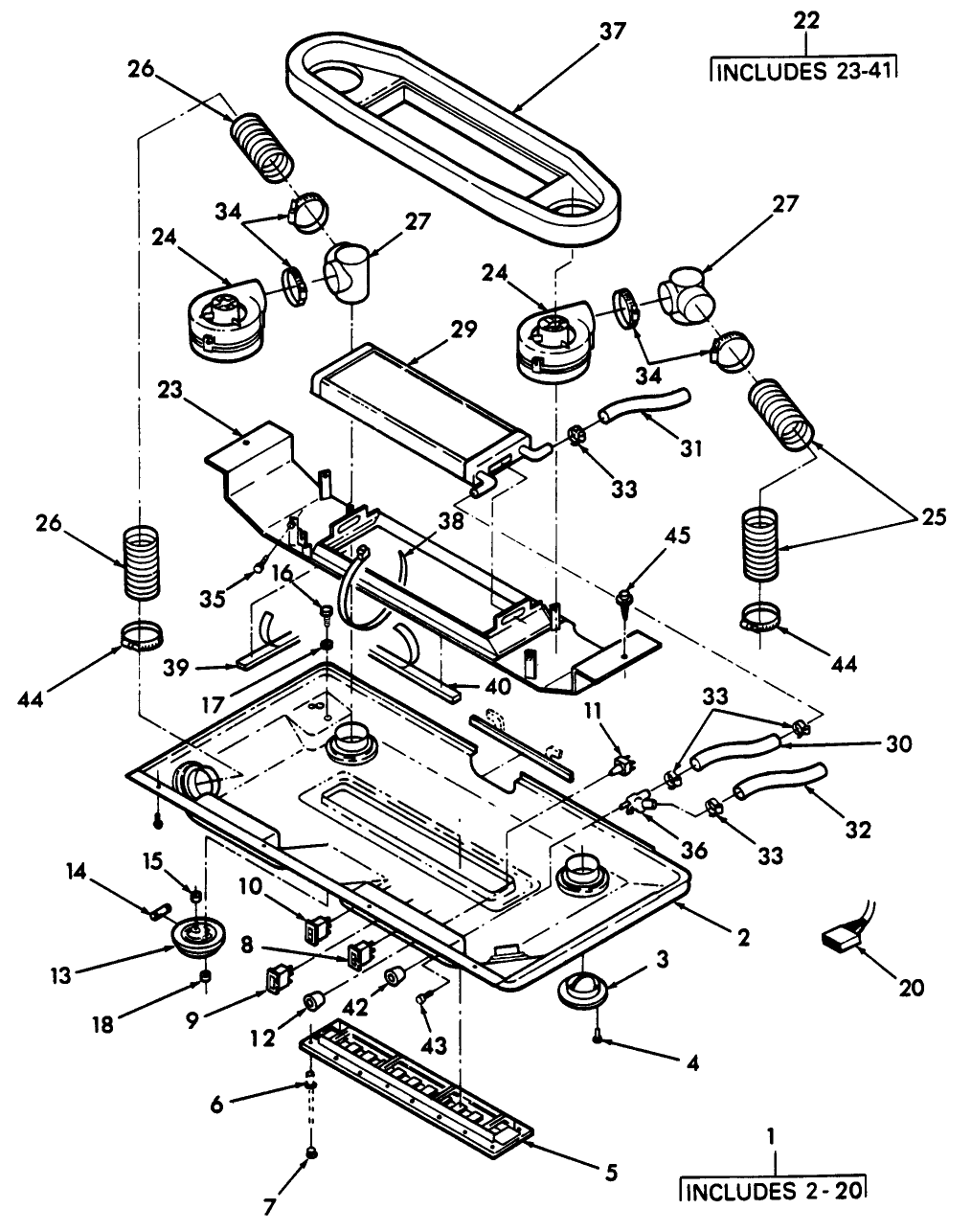 15B05(A) INNER ROOF, LOW-HEATING UNIT (2-84/) - LOW PROFILE CAB