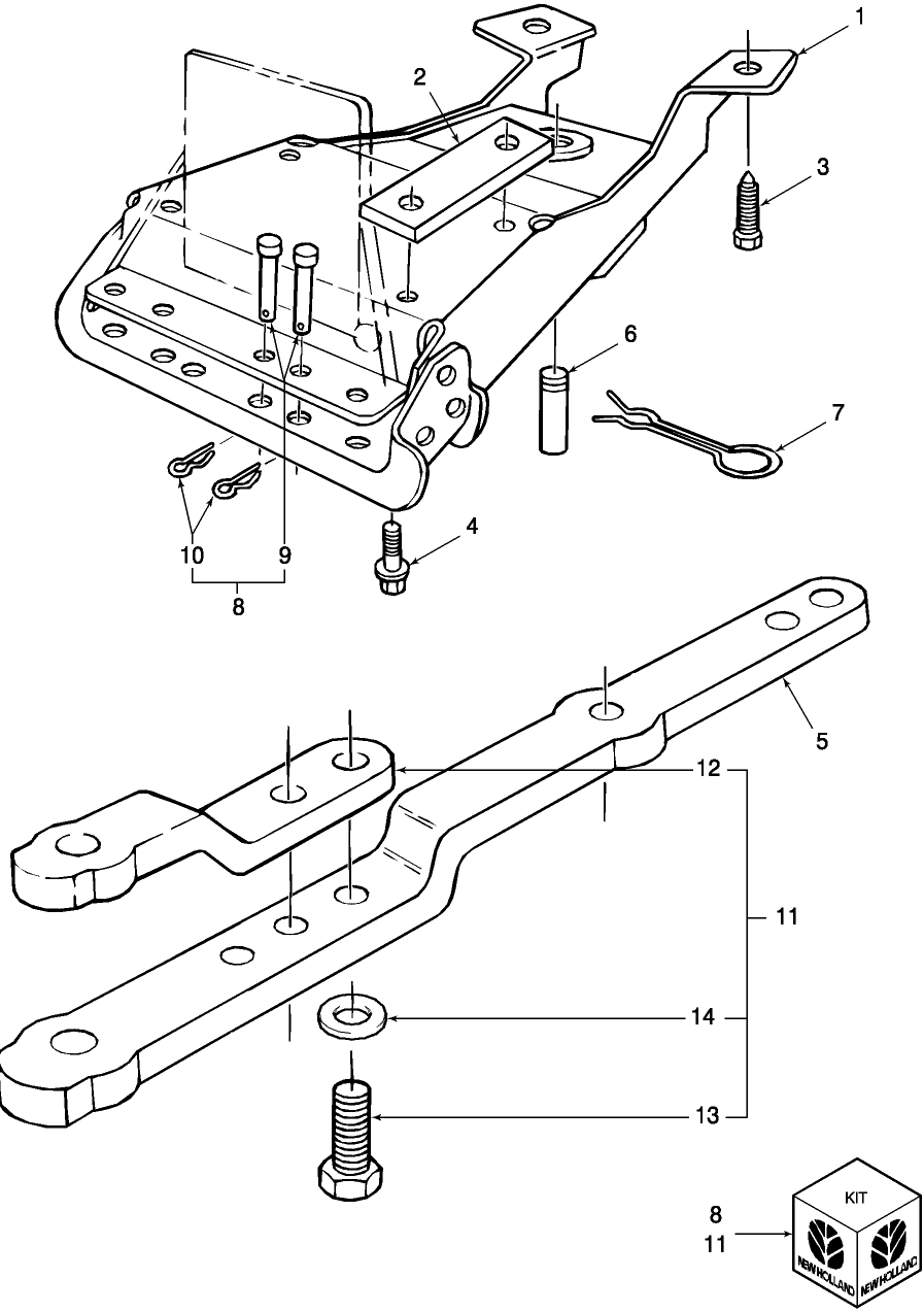 17A02 SWINGING DRAWBAR ASSEMBLY