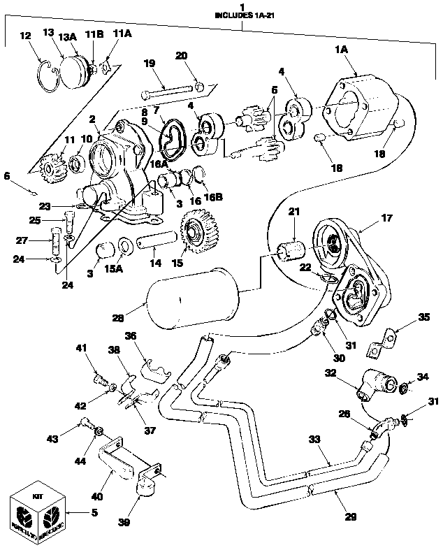 05M02 PUMP ASSEMBLY & RELATED PARTS, ENGINE MOUNTED