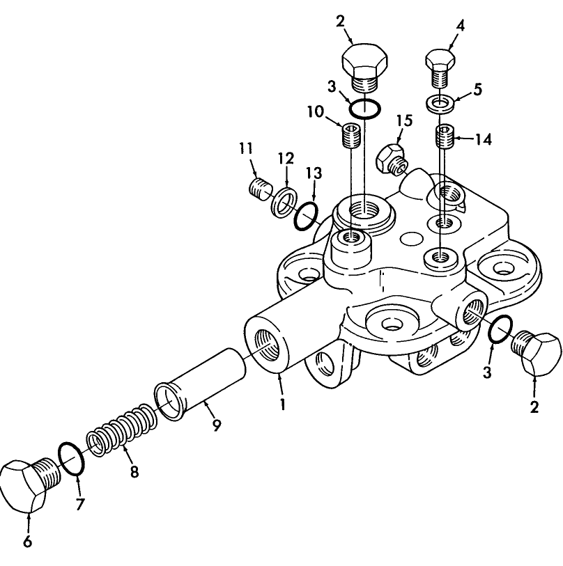 05C03 HYDRAULIC MANIFOLD, L/FLOW CONTROL VALVE (5-93/)