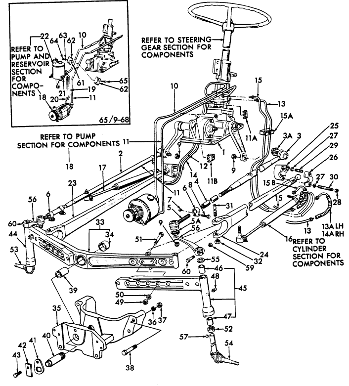 03A02 FRONT AXLE, POWER STEERING & RELATED PARTS - 2100, 2110, 3100, 4110, 4140