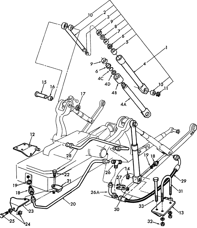 05K03 HYDRAULIC LIFT ASSIST RAM (NH-E) - 3910, 4110, 4610