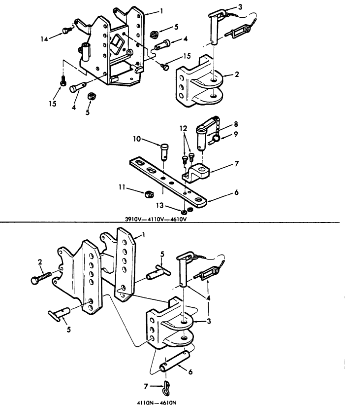 17D02 REAR TOW HOOK MAIN FRAME (NH-E) - 3910V, 4110V, 4610V, 4110N, 4610N