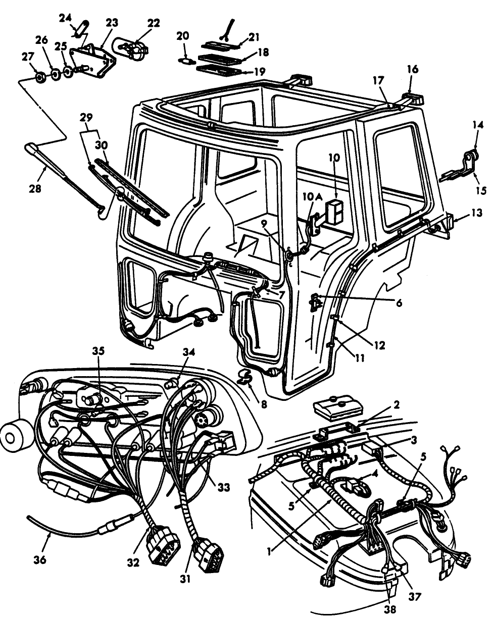 15A05 CAB ELECTRICAL SYSTEM (NH-E) - 2610, 3610, 4110, 4610, 234, 334