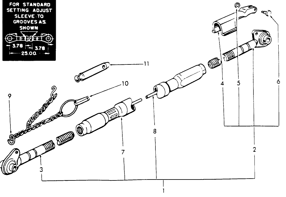 05D01 ADJUSTABLE UPPER LINK ASSEMBLY