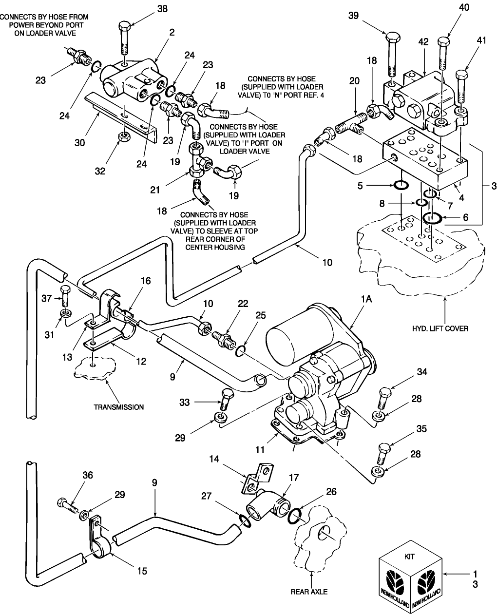 05L01 AUXILIARY PUMP KIT & RELATED PARTS, CENTER FOR LOADER APPLICATIONS