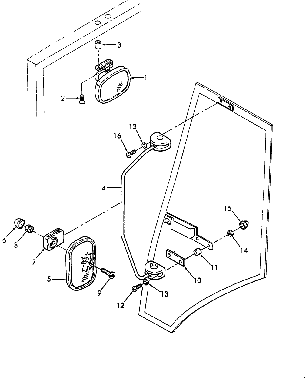 15F02 MIRRORS - REAR VIEW - 3430, 3930, 3930H, 4130, 4630