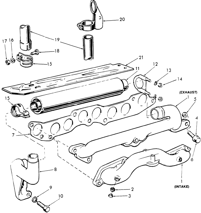 06E03 VERTICAL EXHAUST SYSTEM, 144" & 172" DIESEL