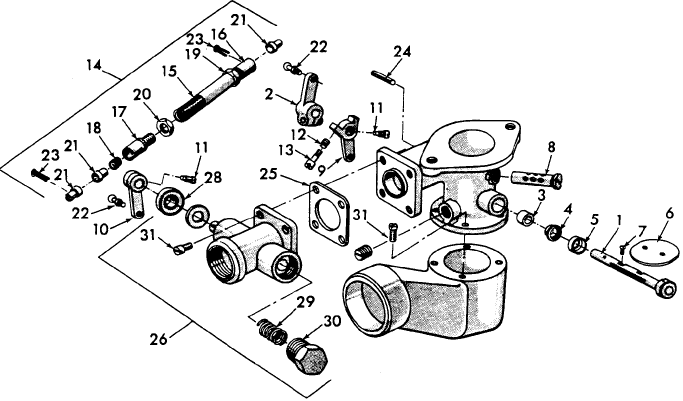 09D02 CARBURETOR ASSEMBLY - 4000 L.P.G.