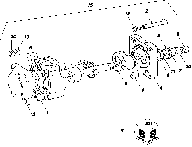 1.63.8/2A 2WD/4WD FRONT AXLE, HYDRAULIC STEERING PUMP, A31