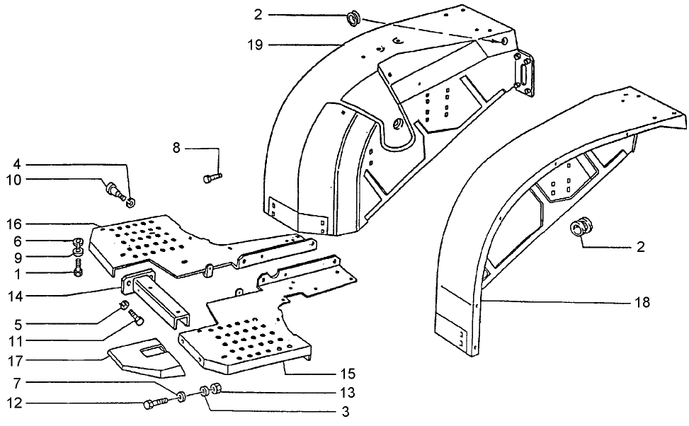 1.87.0(01) REAR FENDERS & FOOTBOARDS