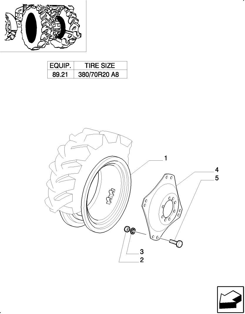 89.21 REAR WHEELS, RIM W11-20