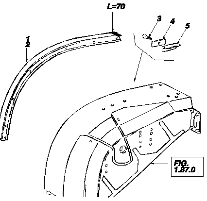 871 REAR FENDER SIDE EXTENSIONS