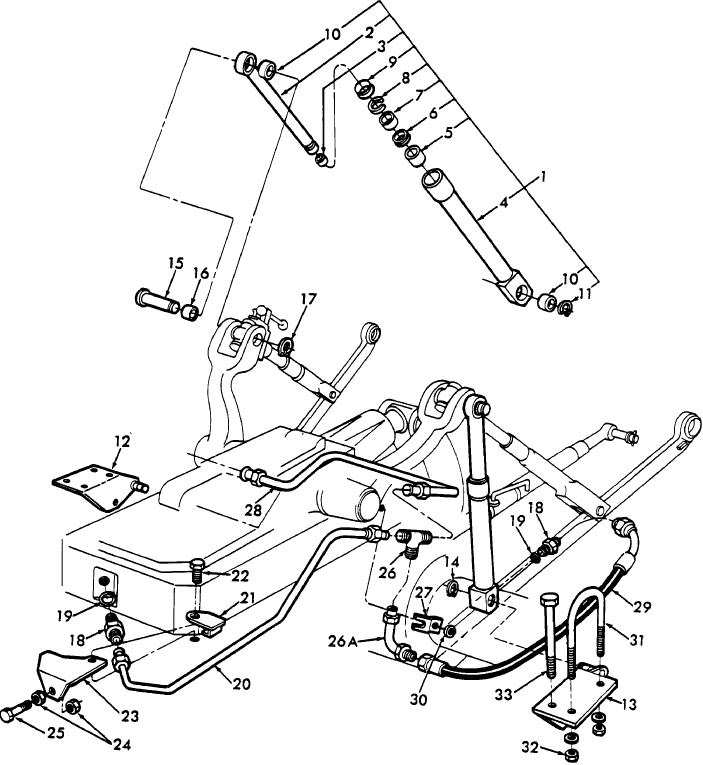 05N02 HYDRAULIC LIFT ASSIST RAM, NH-E - 4100, 4600