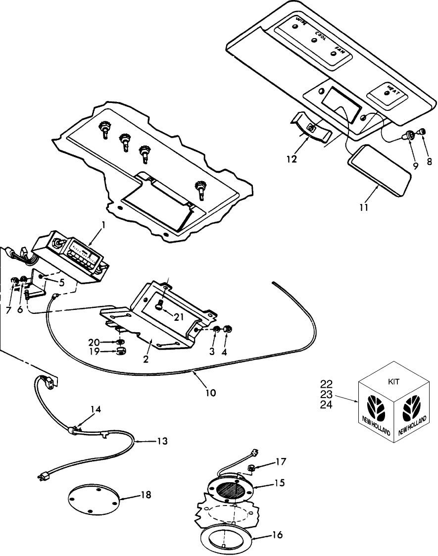 17J01 RADIO & RELATED PARTS, CAB MOUNTED