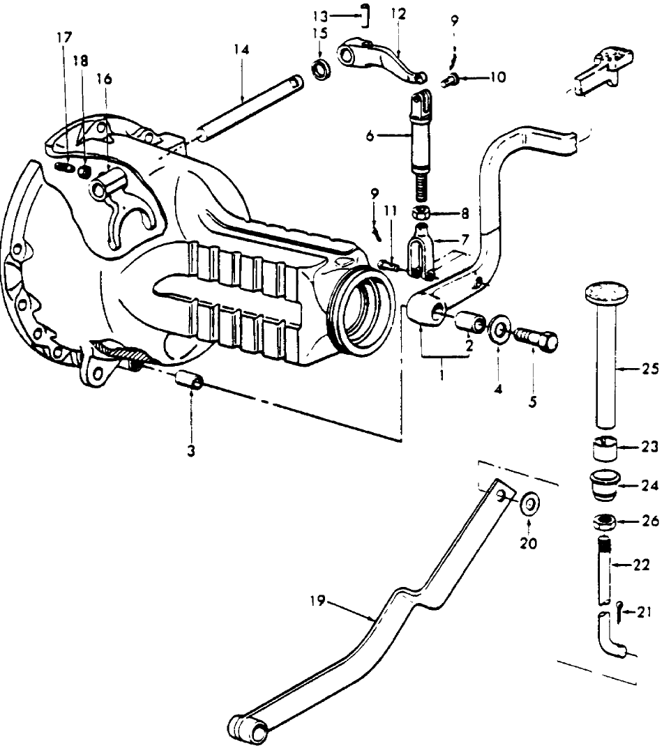 04B02 DIFFERENTIAL LOCK LINKAGE - 3900, 4100, 4600, 420, 515, 532, 535