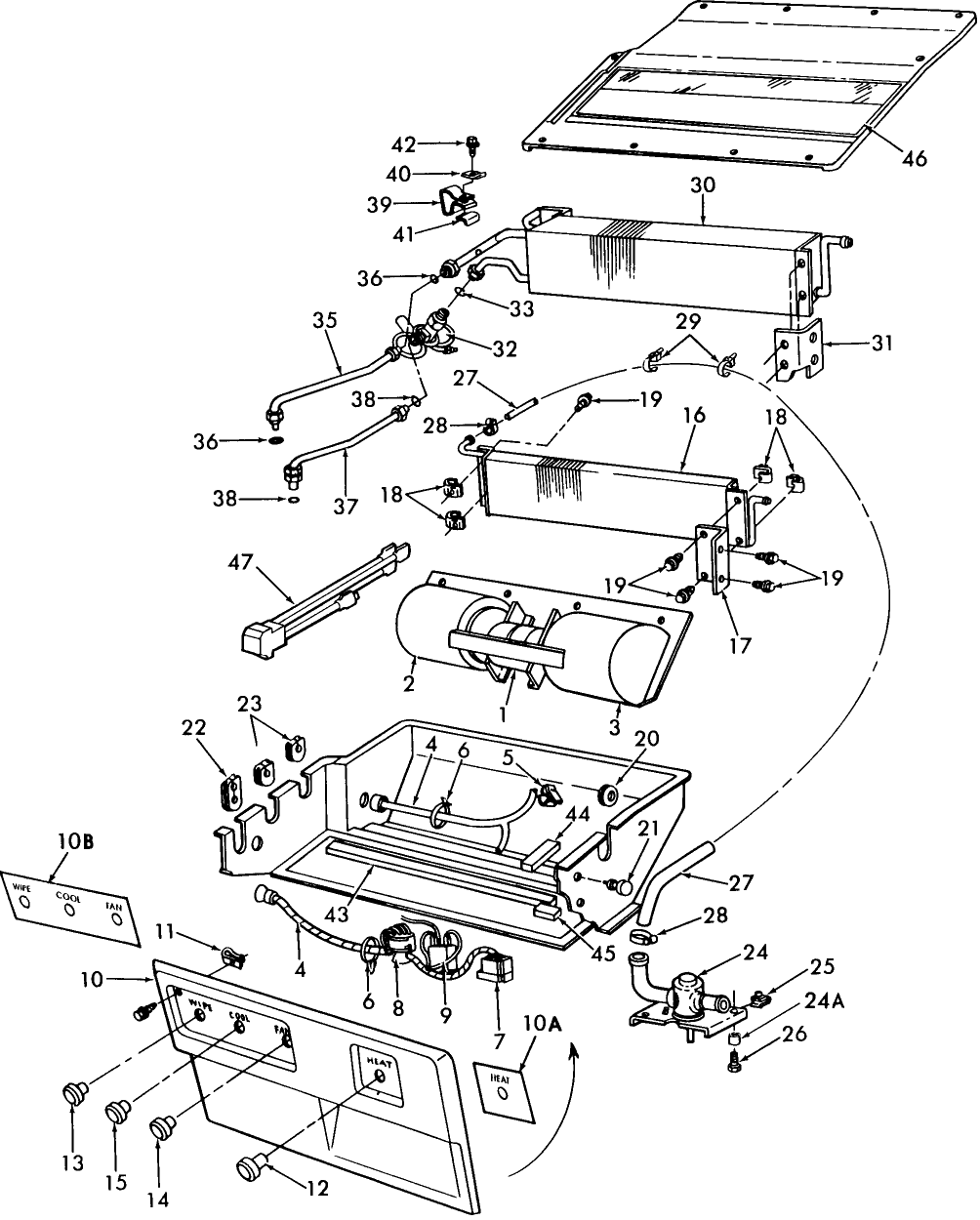 15C05 CAB HEATERS & AIR CONDITIONER EVAPORATOR - 2600, 3600, 4600, 6600, 7600, 4100, 5600, 233, 333, 5700, 6700, 7700