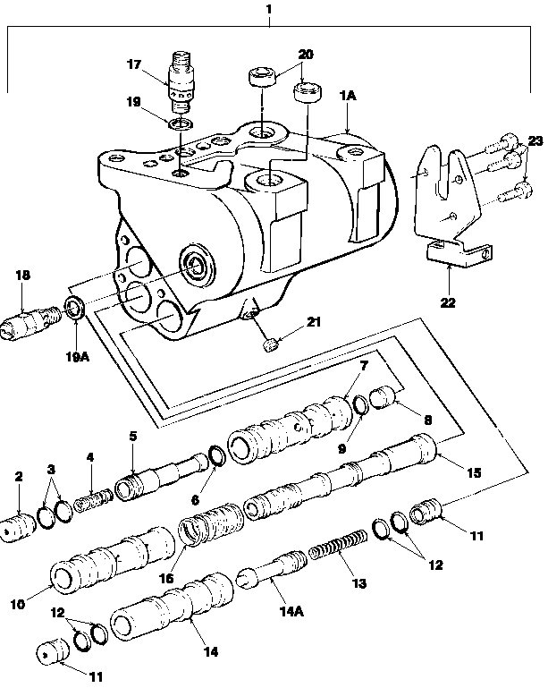 05B05 HYDRAULIC LIFT CYLINDER & RELATED PARTS