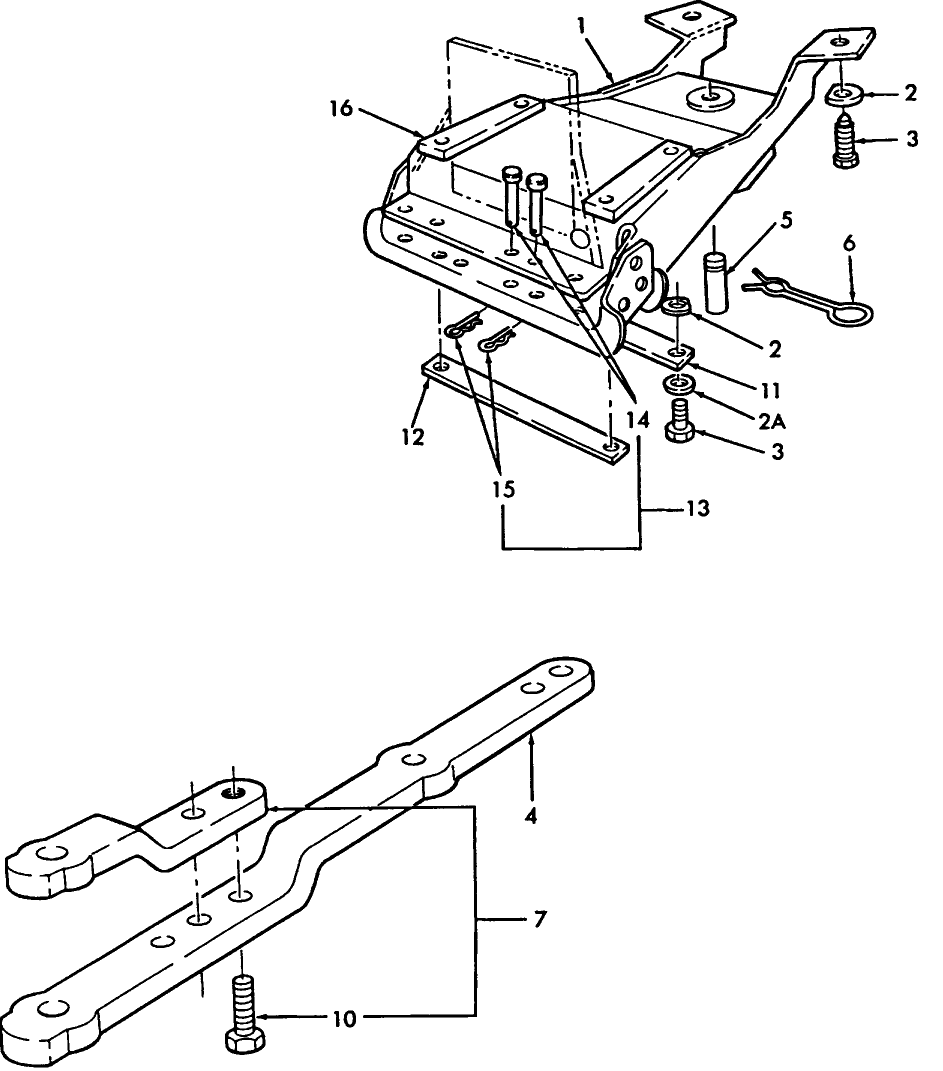 05F02 SWINGING DRAWBAR, HANGER & RELATED PARTS - 2810, 2910, 3910, 4110, 4610