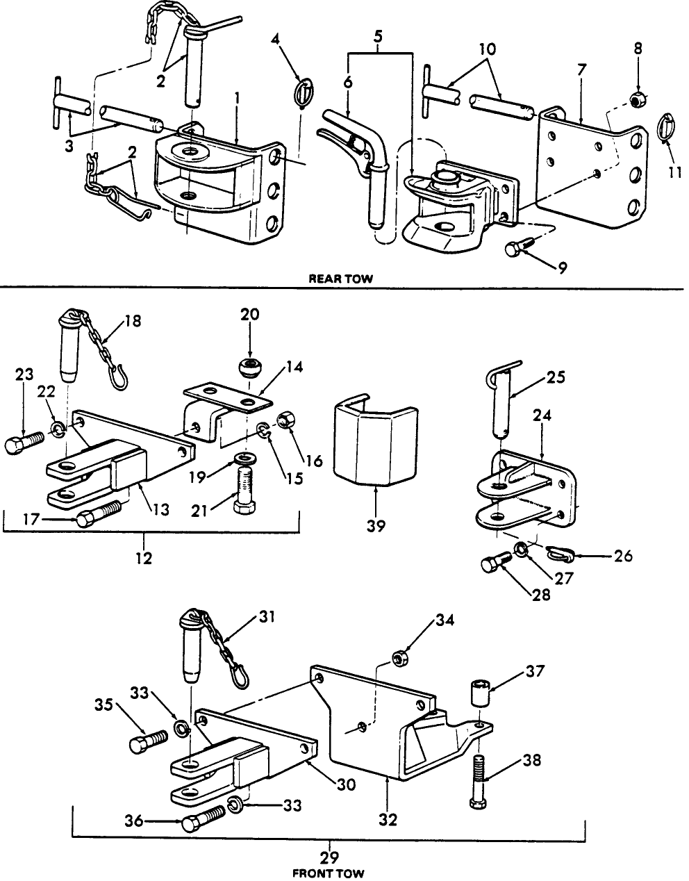 17D01(A) TOW HOOKS, FRONT & REAR (NH-E)