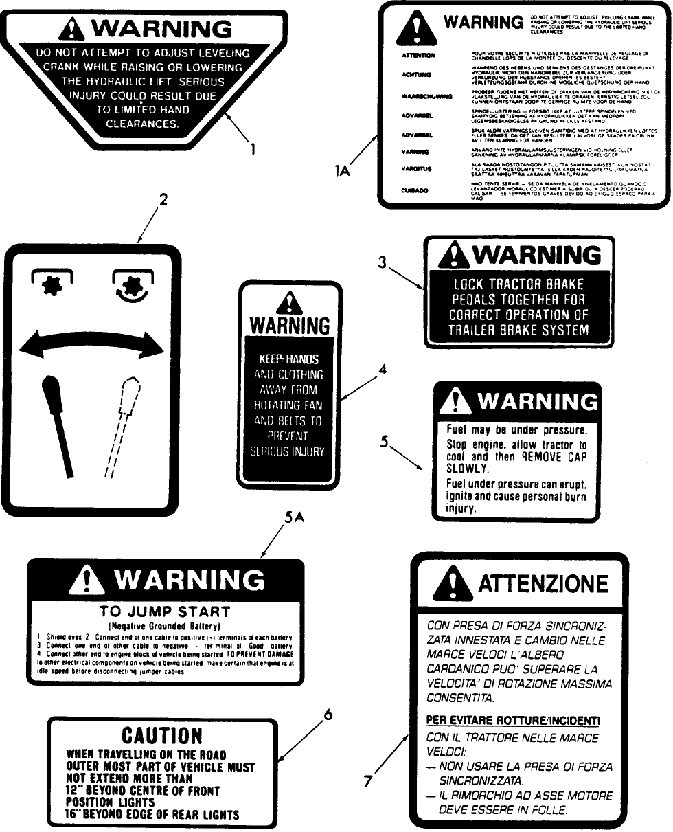 16D01 SAFETY DECALS