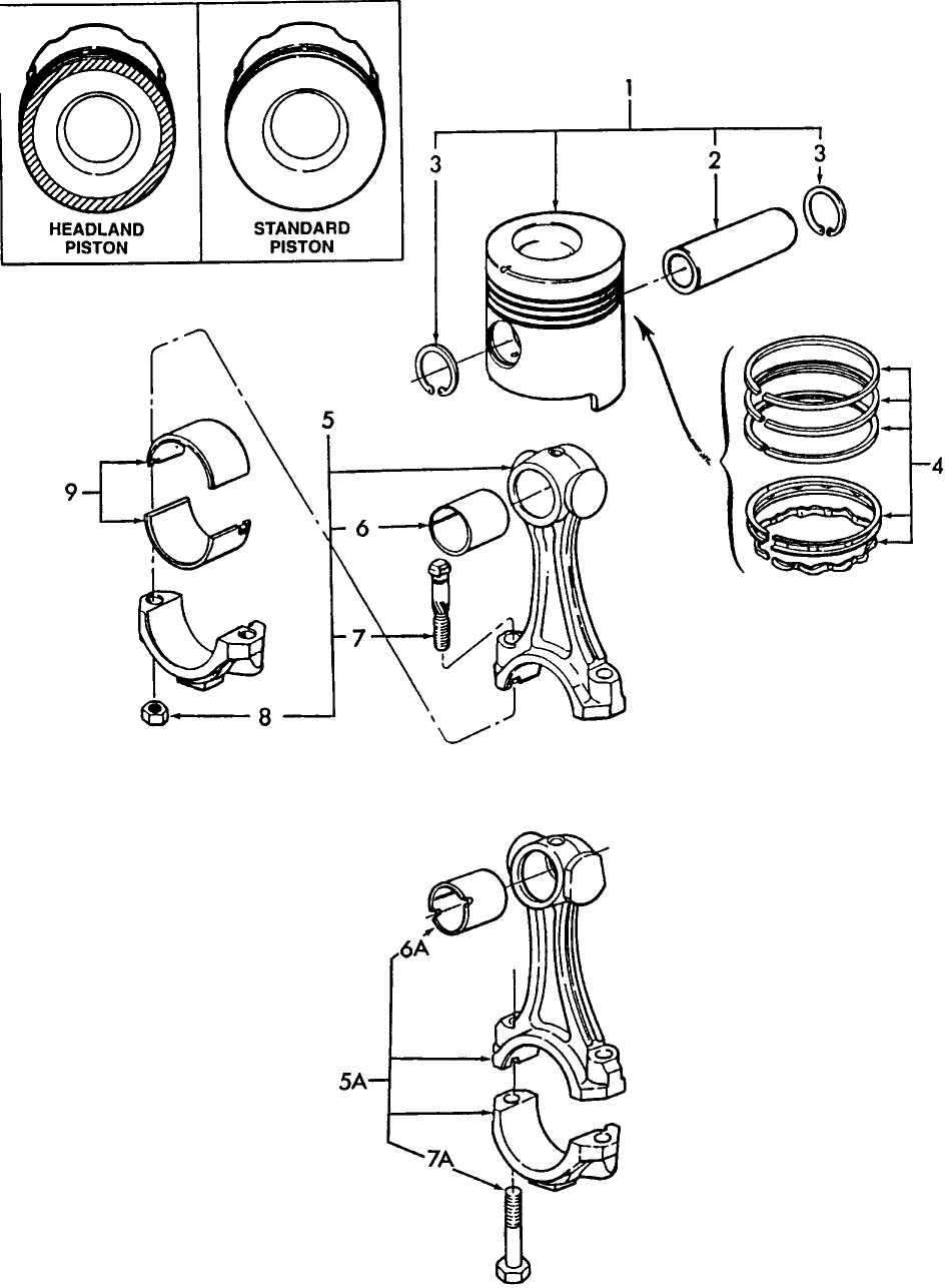 06G02 PISTONS & CONNECTING RODS, DIESEL
