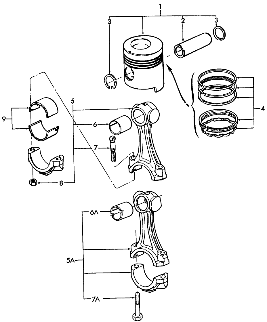06G01 PISTONS & CONNECTING RODS, GASOLINE