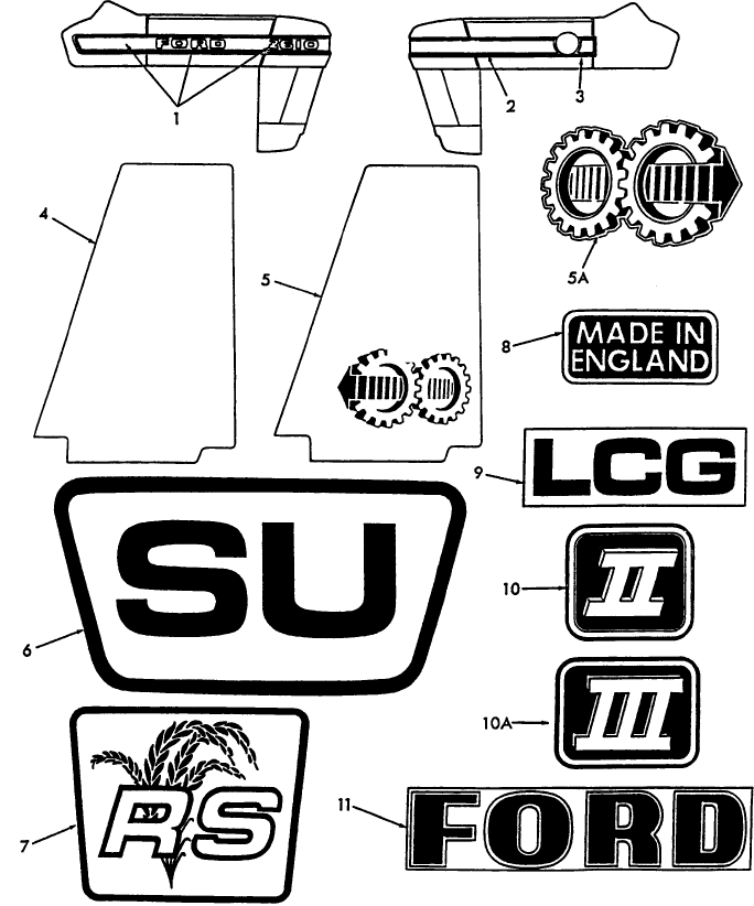 16A01 IDENTIFICATION DECALS