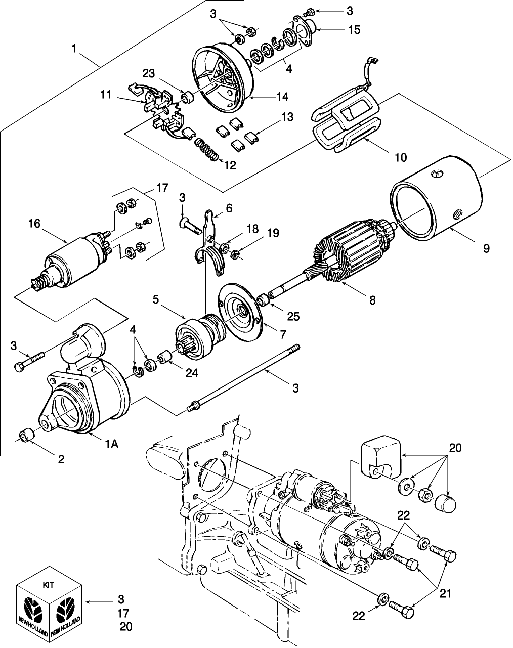 11G02 STARTER MOTOR ASSEMBLY (4-92/)