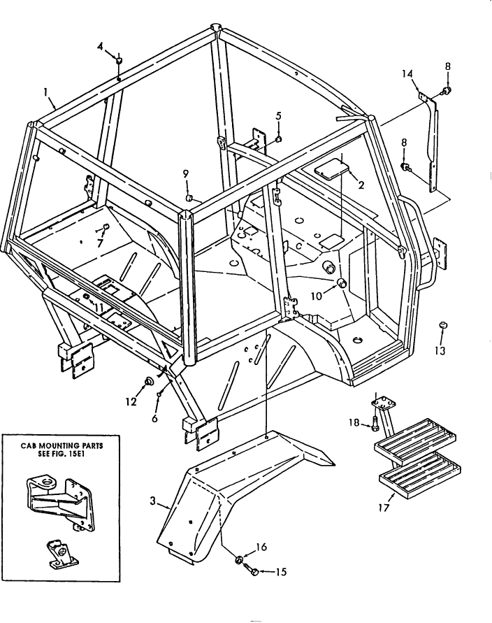 15H04 CAB ASSEMBLY, LOW PROFILE - 4830, 5030